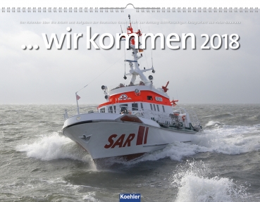 Peter Neumann Kalender wir kommen 2018 DgzRS Seenotretter
